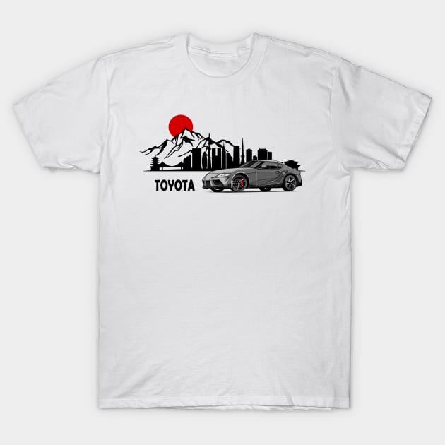 Toyota GR Supra, Supra MK5, JDM Car T-Shirt by T-JD